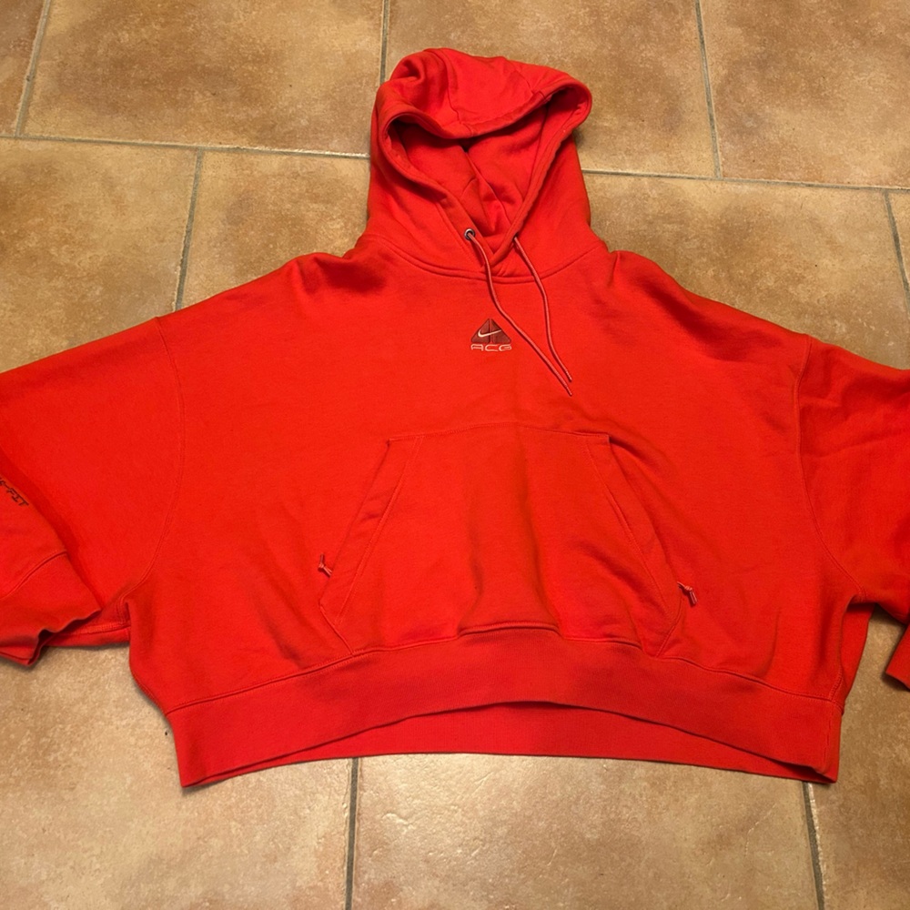 Nike ACG Red pullover therma-fit Hoodie